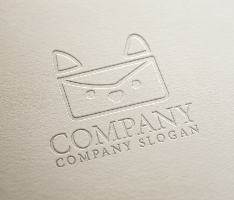 画像2: 猫・手紙・封筒・ロゴ・マークデザイン605 (2)