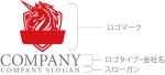 画像11: ユニコーン・盾・馬・ロゴ・マークデザイン606 (11)