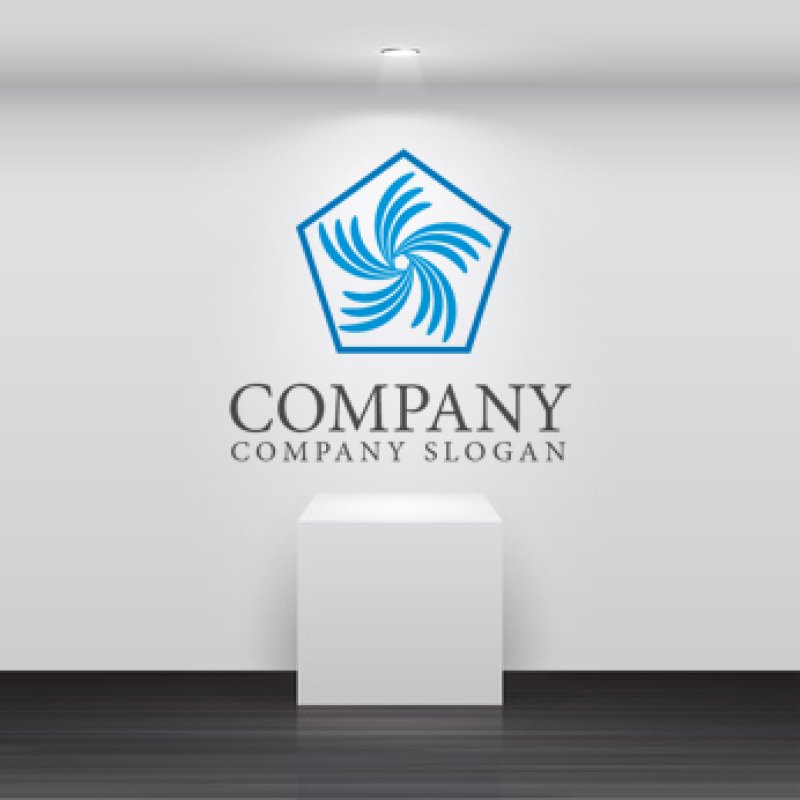 画像2: 風・回転ロゴ・マークデザイン091 (2)