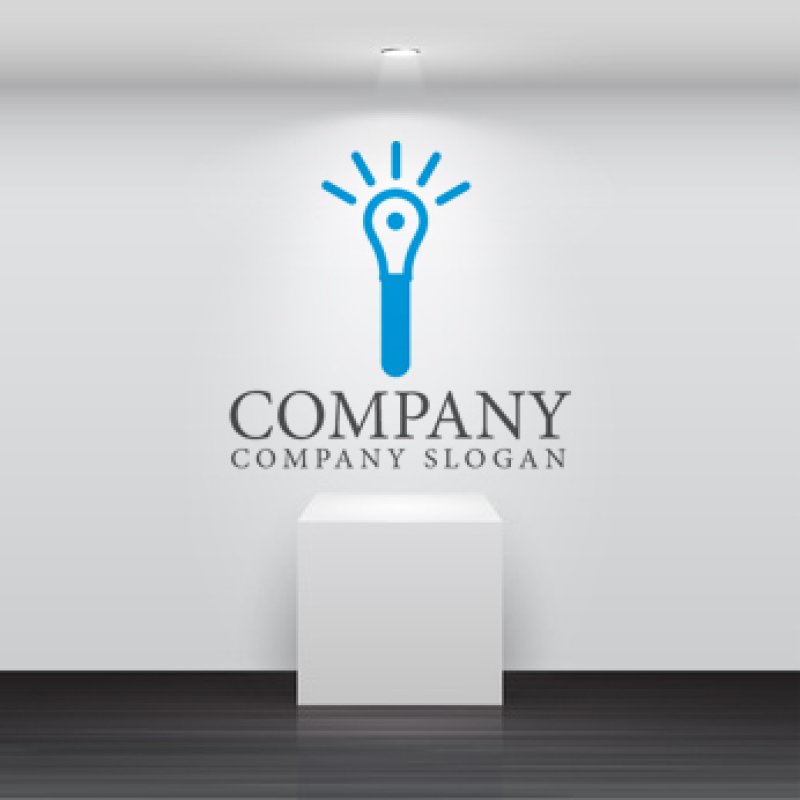 画像2: 電球・アイデアロゴ・マークデザイン092 (2)