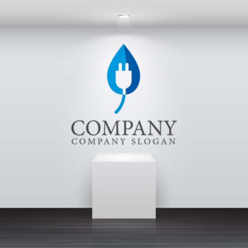 画像4: 葉・コンセント・プラグ・ロゴ・マークデザイン098 (4)