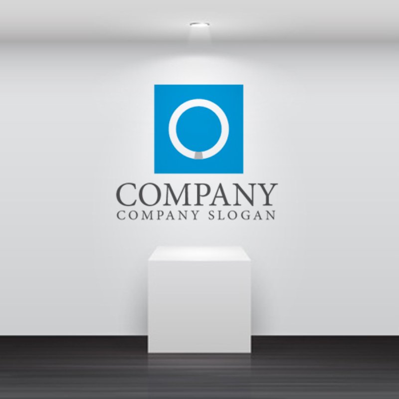 画像2: 電気・蛍光灯・輪・ロゴ・マークデザイン113 (2)