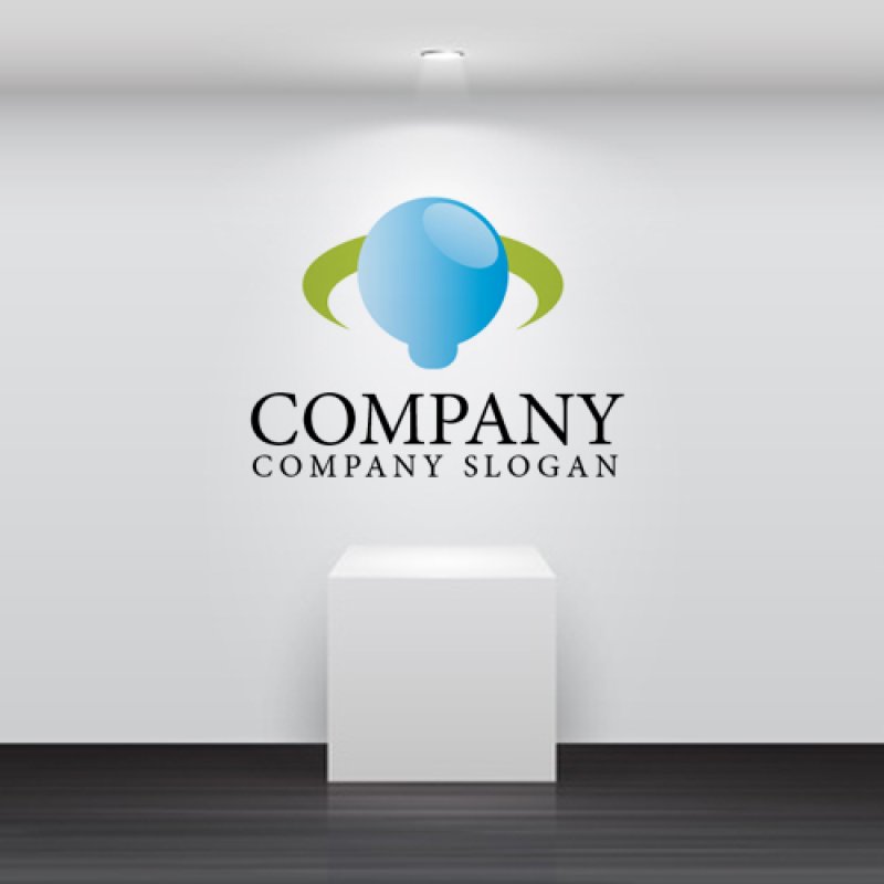 画像2: 地球・回転・電球・ロゴ・マークデザイン132 (2)