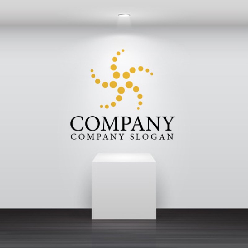 画像2: 電気・星・ヒトデ・回転・ロゴ・マークデザイン136 (2)