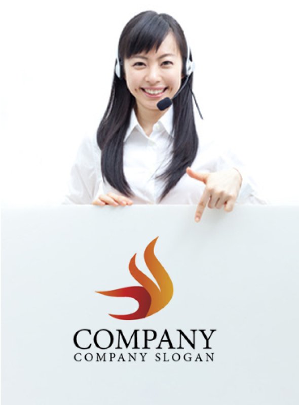 画像3: 炎・鳥・翼・ロゴ・マークデザイン147 (3)