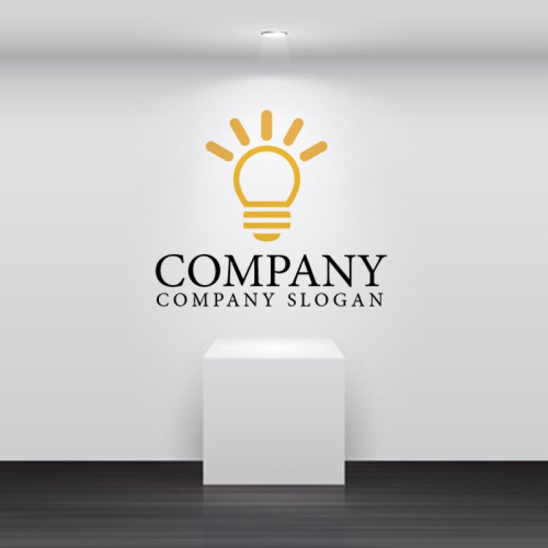 ロゴ販売サンプルです。電球・LED・光・ロゴ・マークデザイン148
