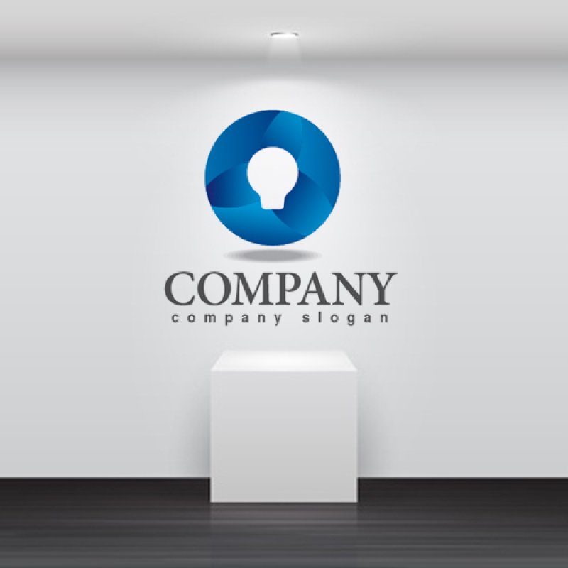 画像2: 電球・輪・グラデーション・ロゴ・マークデザイン162 (2)