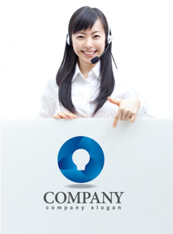 画像3: 電球・輪・グラデーション・ロゴ・マークデザイン162 (3)