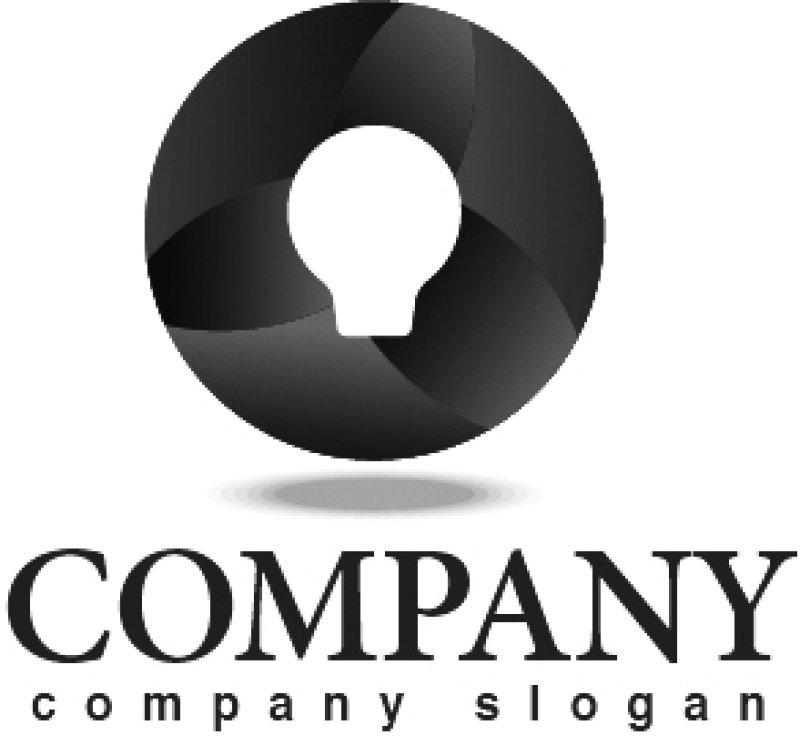 画像4: 電球・輪・グラデーション・ロゴ・マークデザイン162 (4)