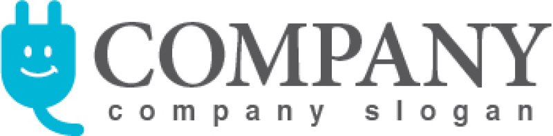 画像5: コンセント・配線・プラグ・笑顔・ロゴ・マークデザイン174 (5)