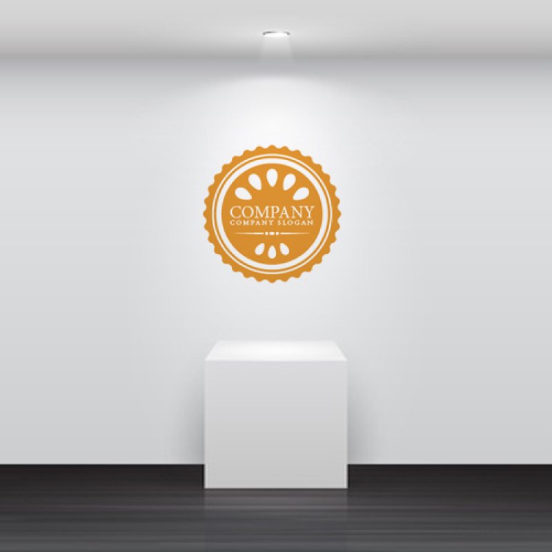 画像2: エンブレム・オレンジ・ロゴ・マークデザイン020 (2)