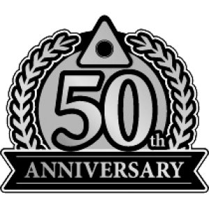 ロゴ作成サンプルです Anniversary 50th 50周年 ロゴ マークデザイン022をイメージしたロゴデザインです