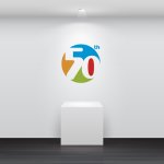 画像2: anniversary・記念・50周年・ロゴ・マークデザイン023 (2)