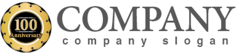 画像5: anniversary・記念・100周年・コイン・ロゴ・マークデザイン026 (5)