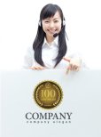画像3: anniversary・記念・100周年・メダル・ロゴ・マークデザイン028 (3)