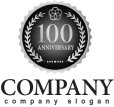 画像4: anniversary・記念・100周年・メダル・ロゴ・マークデザイン028 (4)