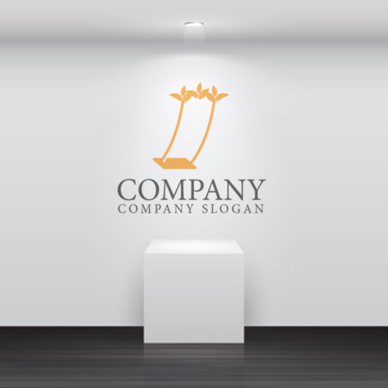 画像4: ブランコ・葉・空中・移動・ロゴ・マークデザイン061 (4)