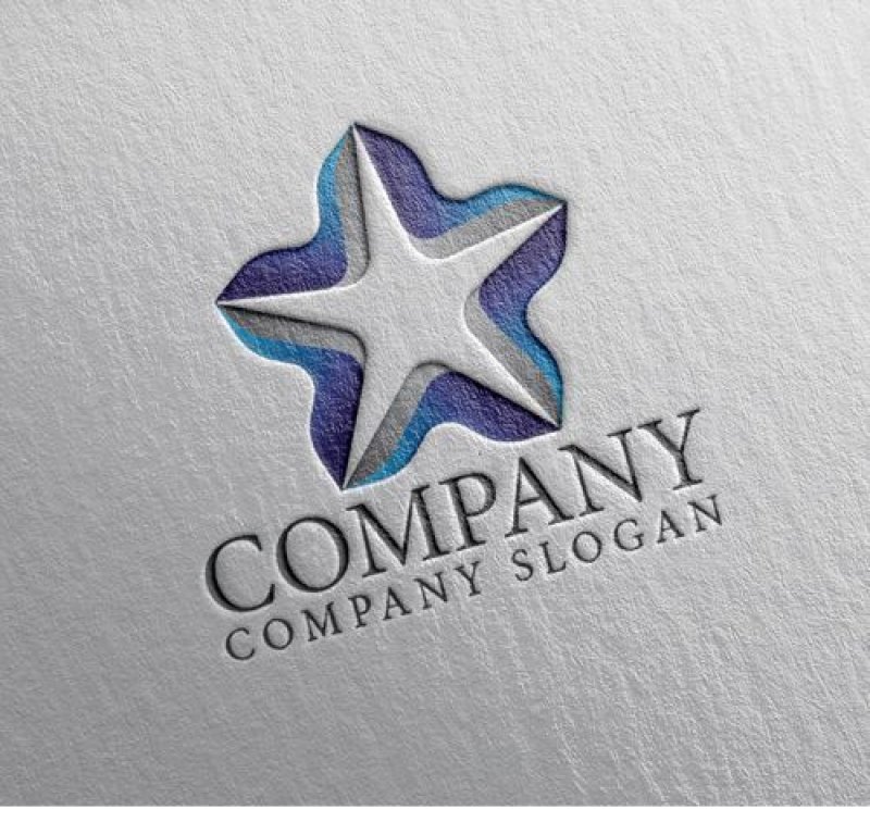 画像2: 星・グラデーション・ロゴ・マークデザイン064 (2)