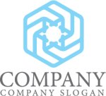 画像1: 星・花・輝き・六角形・回転・ロゴ・マークデザイン069 (1)