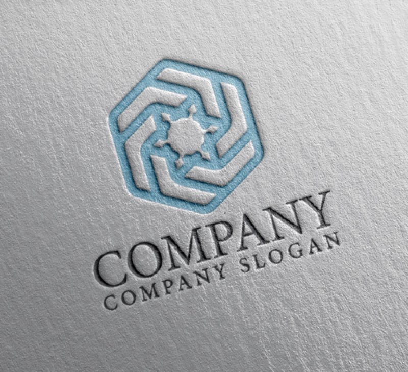 画像2: 星・花・輝き・六角形・回転・ロゴ・マークデザイン069 (2)