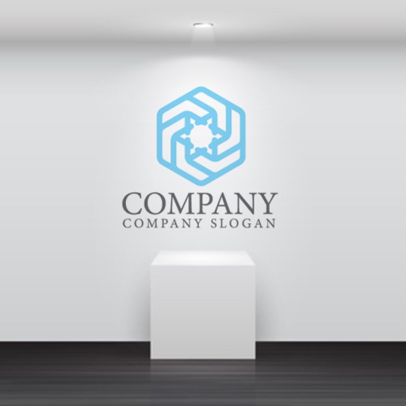 画像4: 星・花・輝き・六角形・回転・ロゴ・マークデザイン069 (4)