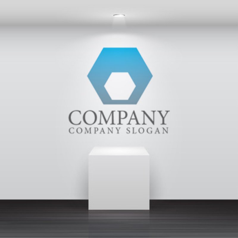 画像4: 六角形・重なりロゴ・マークデザイン154 (4)