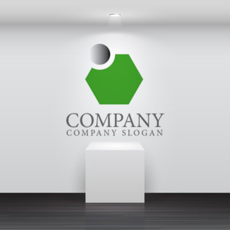 画像2: 六角形・ボール・頂点ロゴ・マークデザイン167 (2)