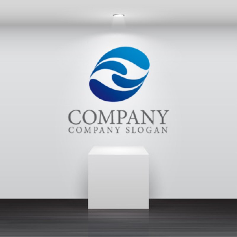 画像2: 波・水・F・ロゴ・マークデザイン186 (2)