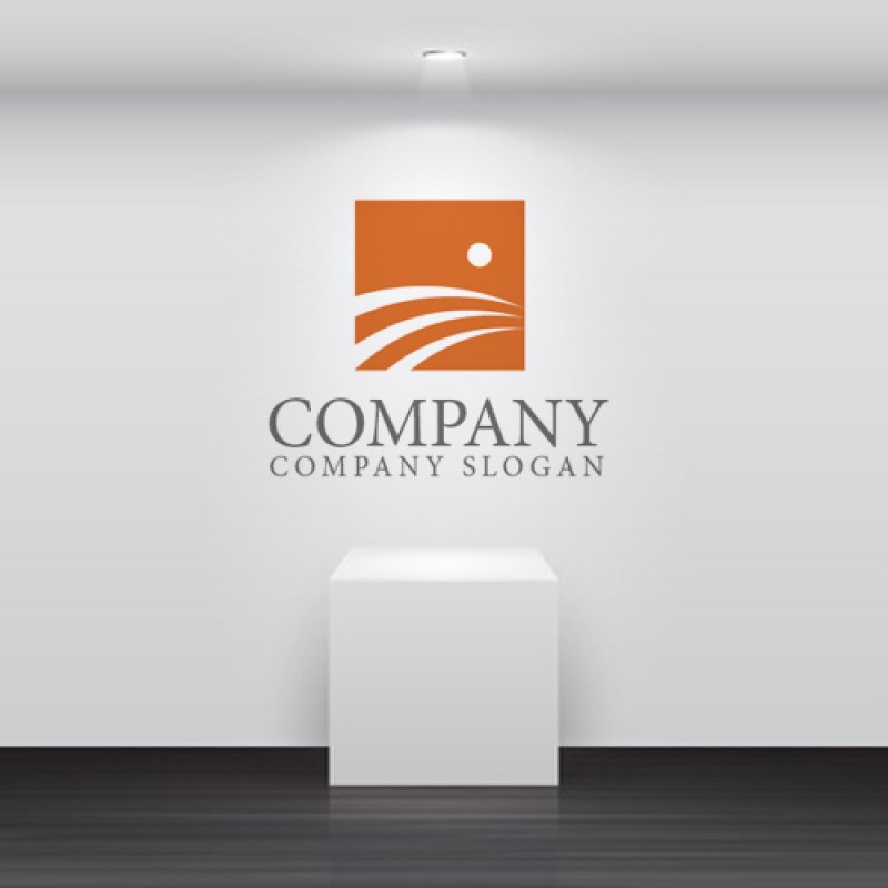 画像2: 四角・太陽・スピード・道ロゴ・マークデザイン204 (2)