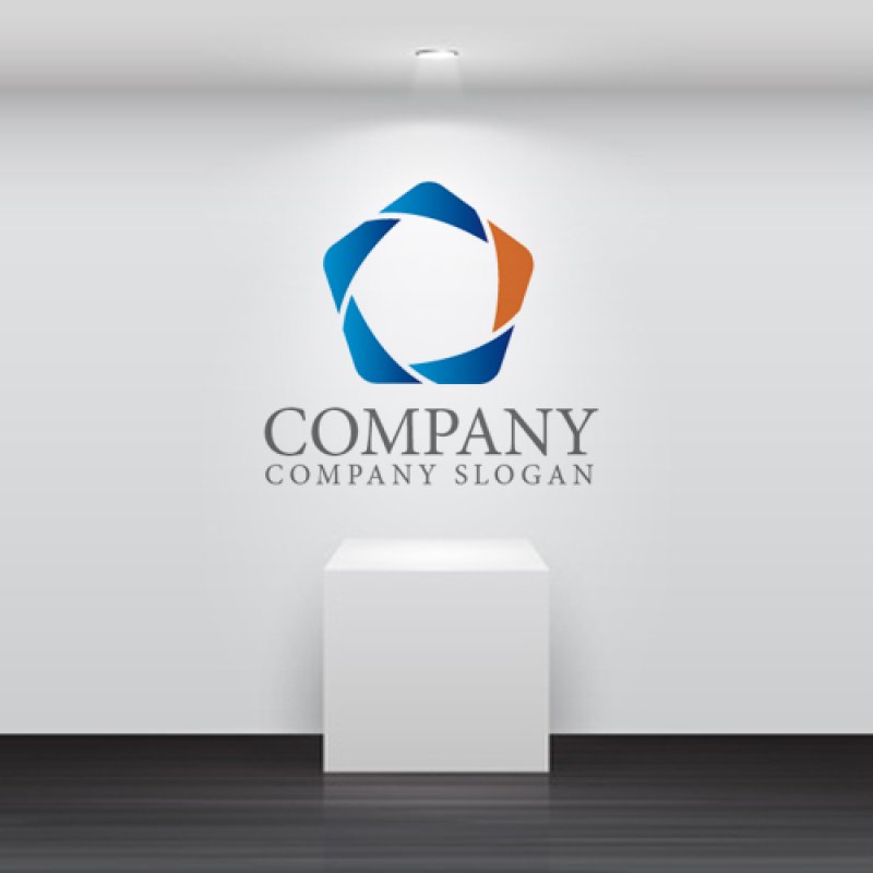 画像2: 五角形・輪・重なり・ロゴ・マークデザイン206 (2)