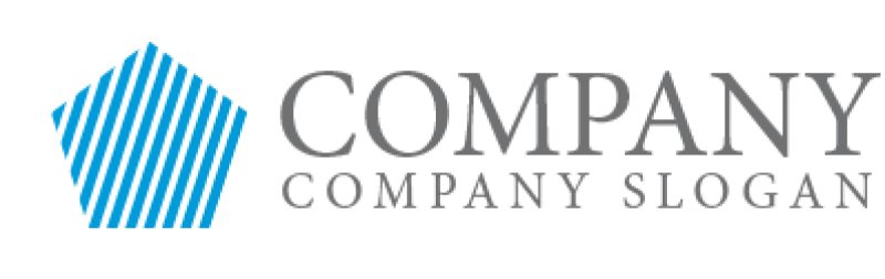 画像5: 五角形・斜線・上昇・ロゴ・マークデザイン209 (5)