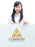 画像3: 三角・ピラミッド・線・グラデーション・ロゴ・マークデザイン277 (3)