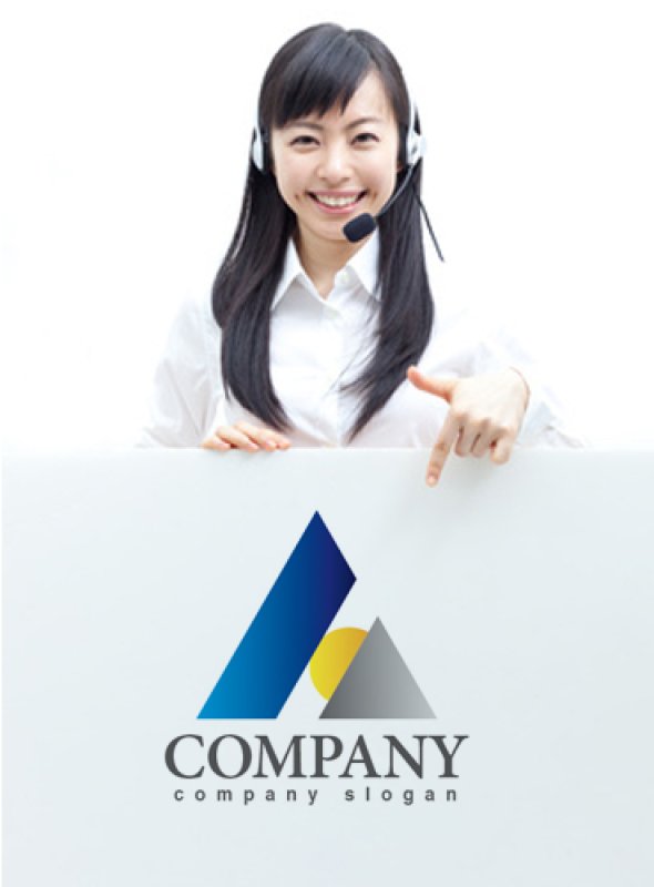 画像3: 三角・ピラミッド・山・太陽・グラデーション・ロゴ・マークデザイン285 (3)