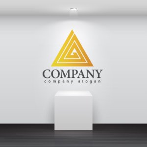 画像2: ピラミッド・山・三角・輝き・渦・ロゴ・マークデザイン287