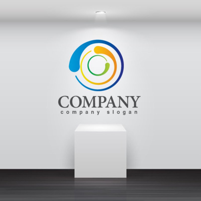 画像2: 曲線・回転・宇宙・グラデーション・ロゴ・マークデザイン297 (2)