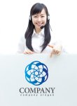画像3: 輝き・輪・花・グラデーション・ロゴ・マークデザイン298 (3)