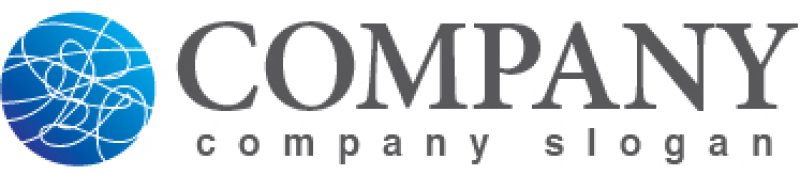 画像5: 輪・糸・曲線・グラデーション・ロゴ・マークデザイン301 (5)