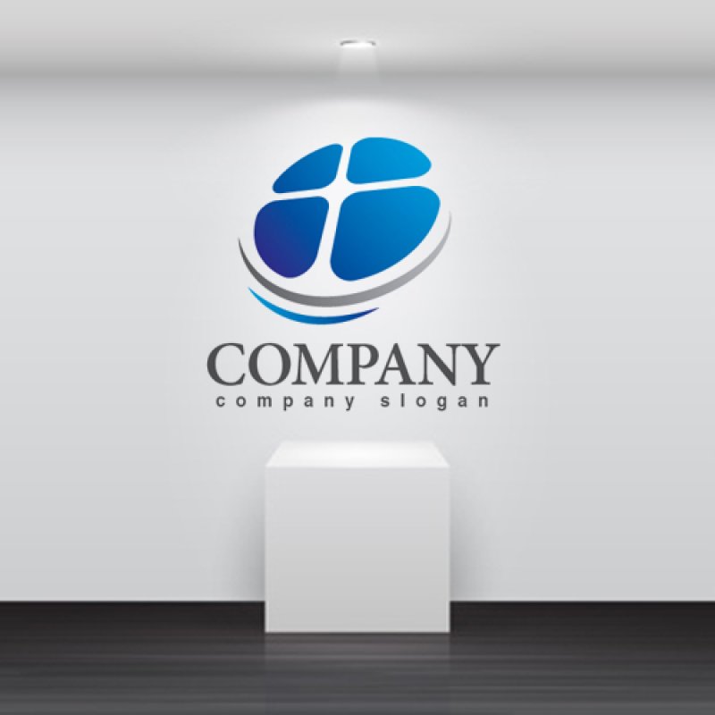 画像2: 輪・四葉・曲線・上昇・グラデーション・ロゴ・マークデザイン303 (2)