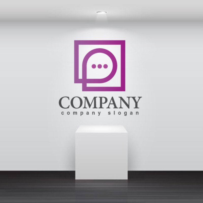 画像2: 四角・線・吹き出し・グラデーション・ロゴ・マークデザイン309 (2)