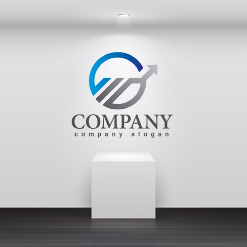 画像3: グラフ・矢印・上昇・グラデーション・ロゴ・マークデザイン328 (3)