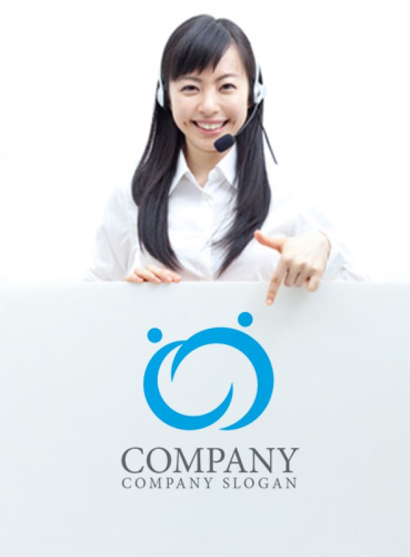 画像4: 人・曲線・輪・ロゴ・マークデザイン1006 (4)