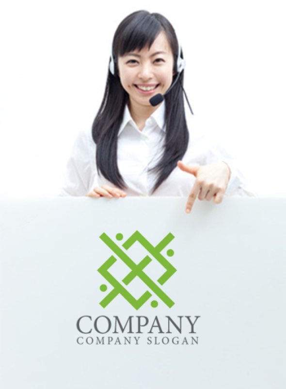 画像4: 人・格子・ロゴ・マークデザイン1007 (4)