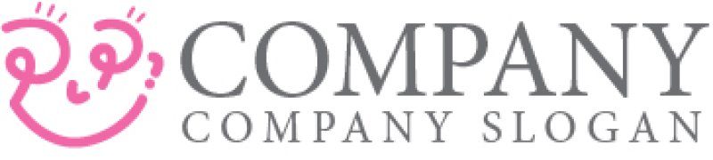 画像6: P・顔・人・落書き・かわいい・ロゴ・マークデザイン1011 (6)