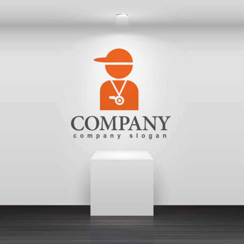 画像2: 人・コーチ・笛・ロゴ・マークデザイン1012 (2)