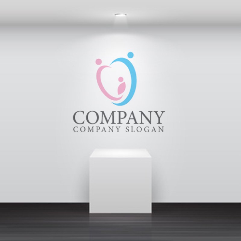 画像4: 人・ 輪・曲線・ハート・介護・友情・温もり・ロゴ・マークデザイン1034 (4)