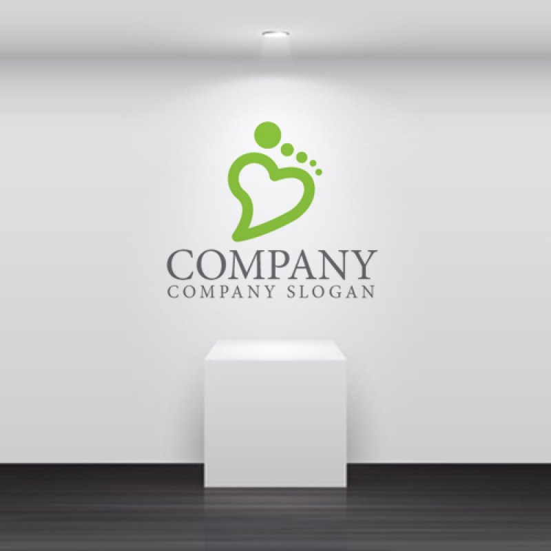 画像4: 足・人・ハート・温もり・ロゴ・マークデザイン1066 (4)