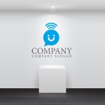 画像4: 人・wifi・輪・笑顔・吹き出し・友情・ロゴ・マークデザイン1088 (4)