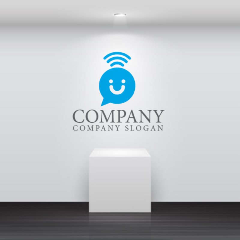 画像4: 人・wifi・輪・笑顔・吹き出し・友情・ロゴ・マークデザイン1088 (4)