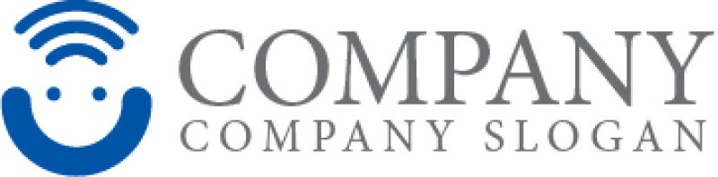 画像6: 顔・wifi・笑顔・アルファベット・ロゴ・マークデザイン1089 (6)