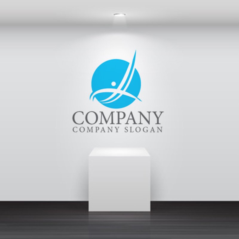 画像4: 人・曲線・輪・L・ロゴ・マークデザイン1098 (4)